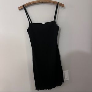 Wilfred Black Spaghetti Strap Mini Dress